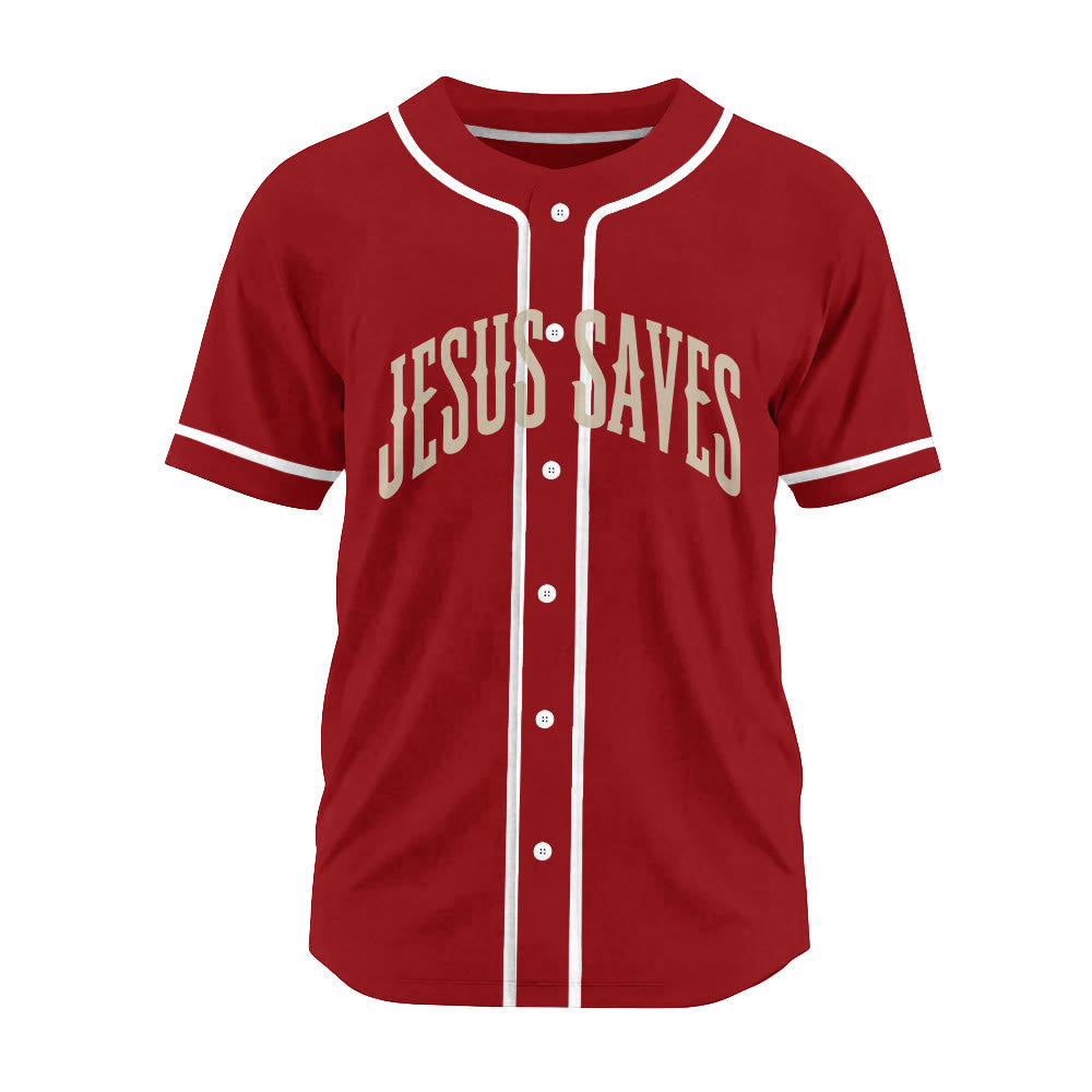 Christianartworkshop Baseball Faith Jesus Saves Unisex Baseball Jersey - image 16