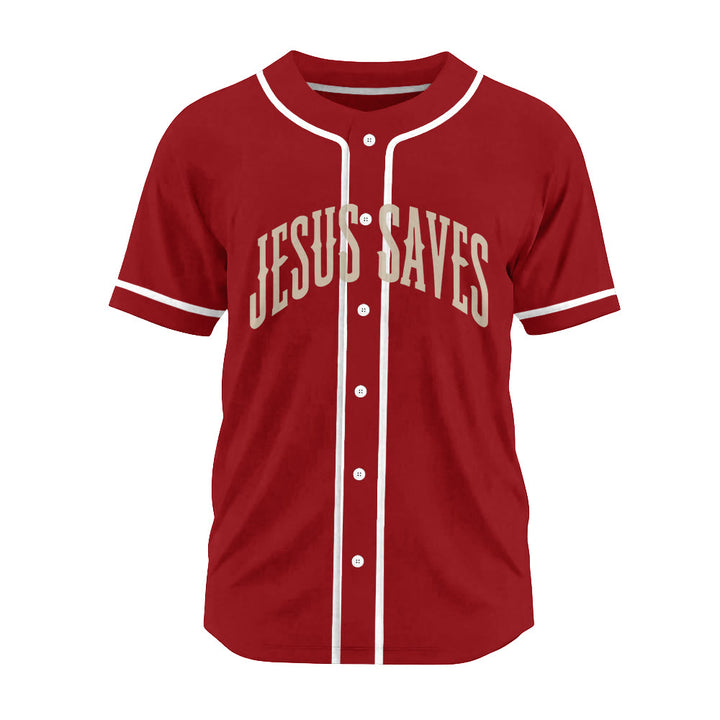 Christianartworkshop Baseball Faith Jesus Saves Unisex Baseball Jersey - image 16