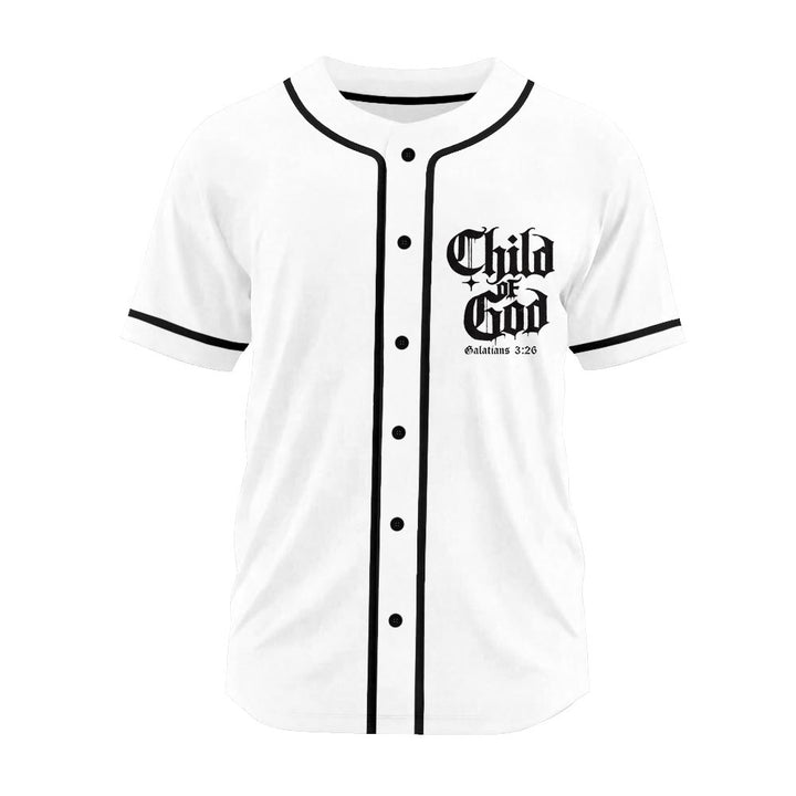 Christianartworkshop Galatians 3:26 Child of God Faith Statement Unisex Baseball Jersey - image 6