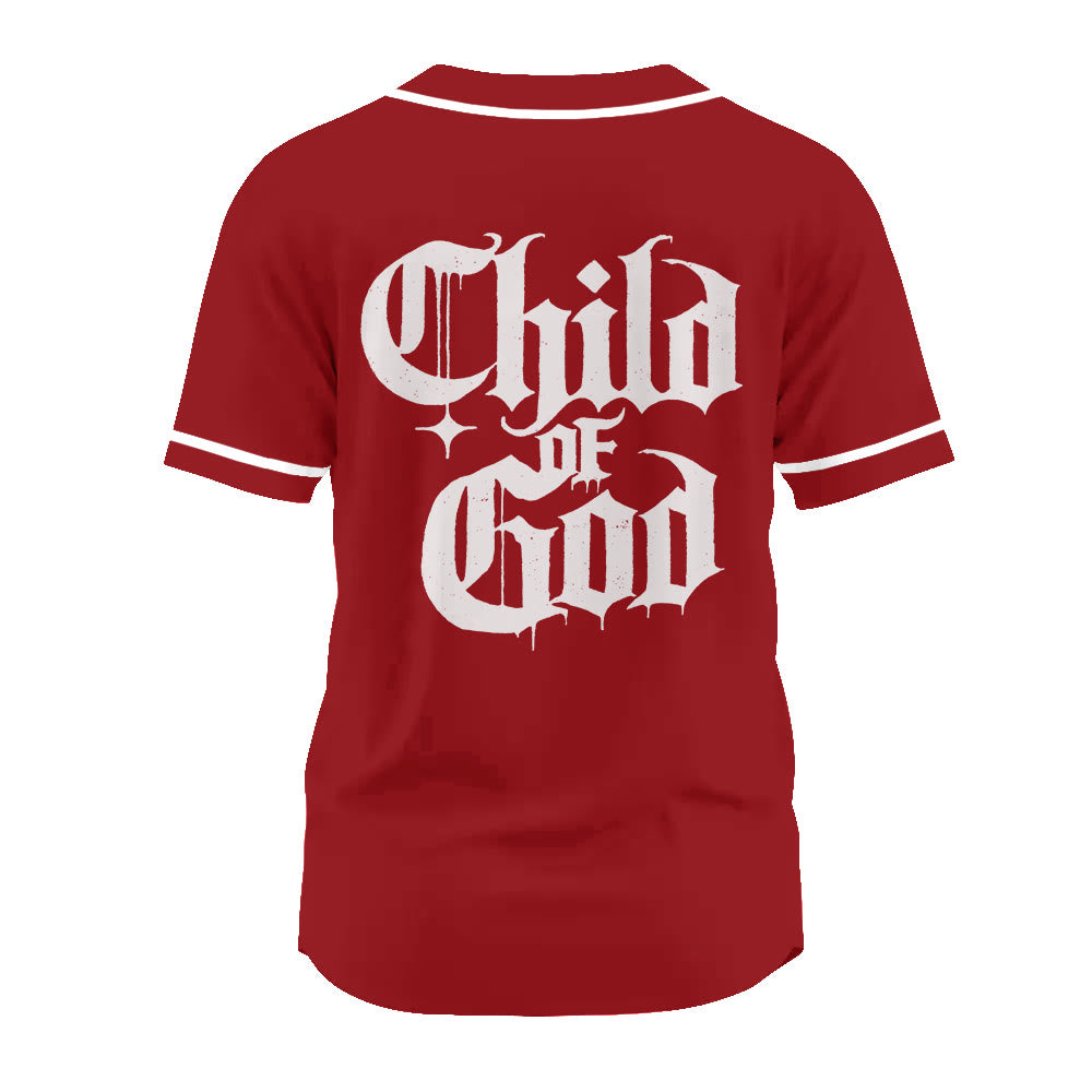 Christianartworkshop Galatians 3:26 Child of God Faith Statement Unisex Baseball Jersey - image 18