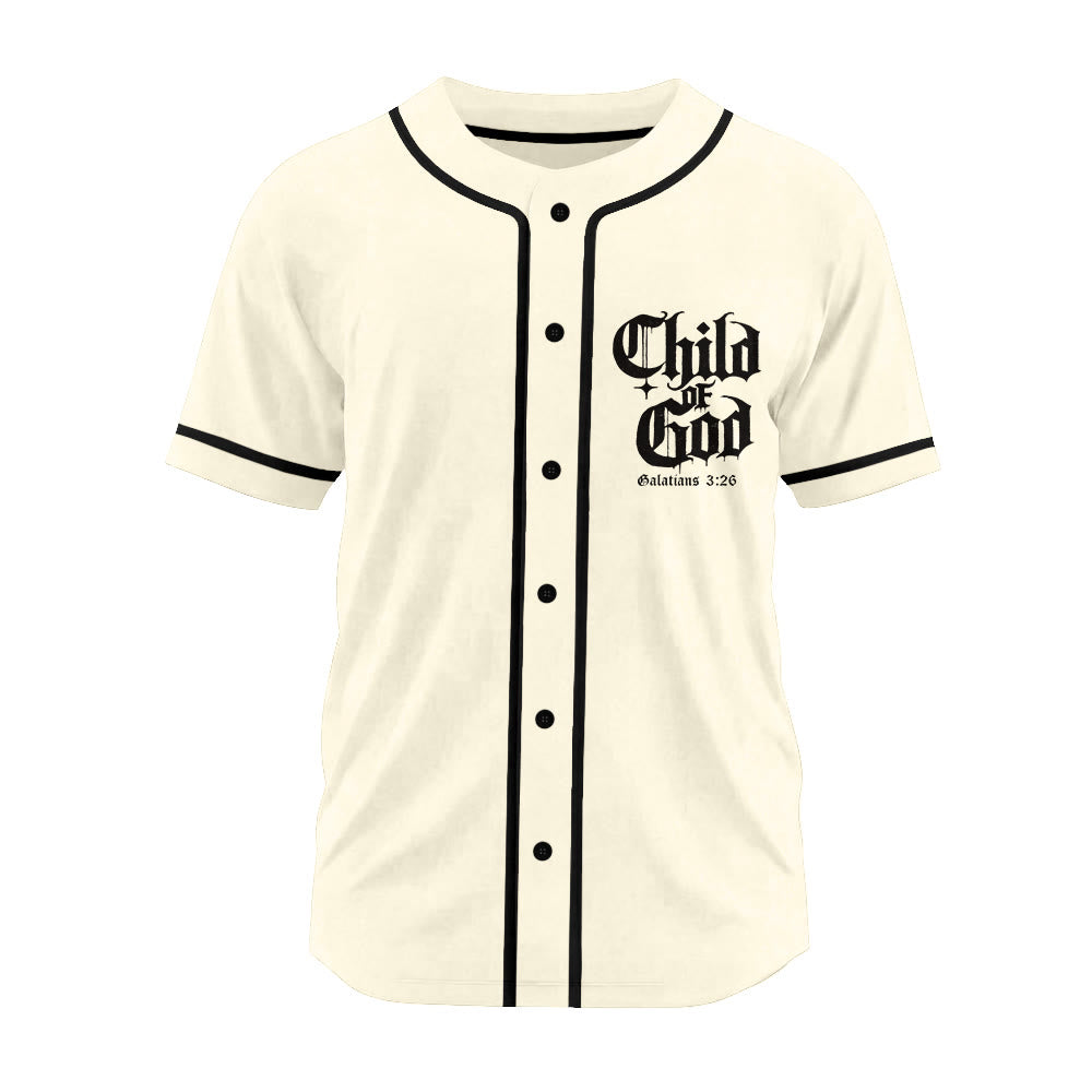 Christianartworkshop Galatians 3:26 Child of God Faith Statement Unisex Baseball Jersey - image 13