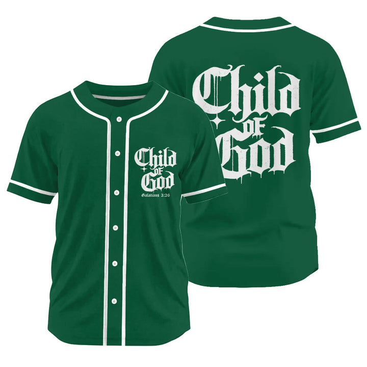 Christianartworkshop Galatians 3:26 Child of God Faith Statement Unisex Baseball Jersey - image 21