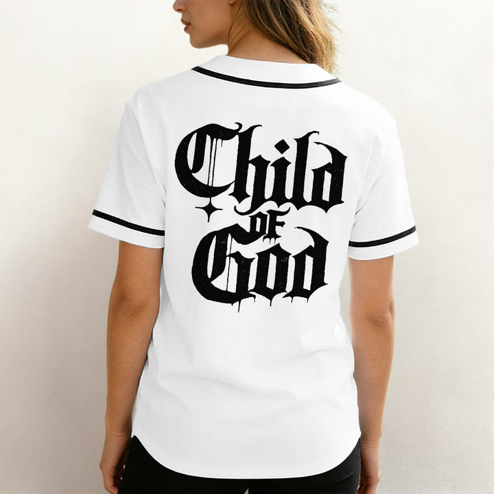 Christianartworkshop Galatians 3:26 Child of God Faith Statement Unisex Baseball Jersey - image 4