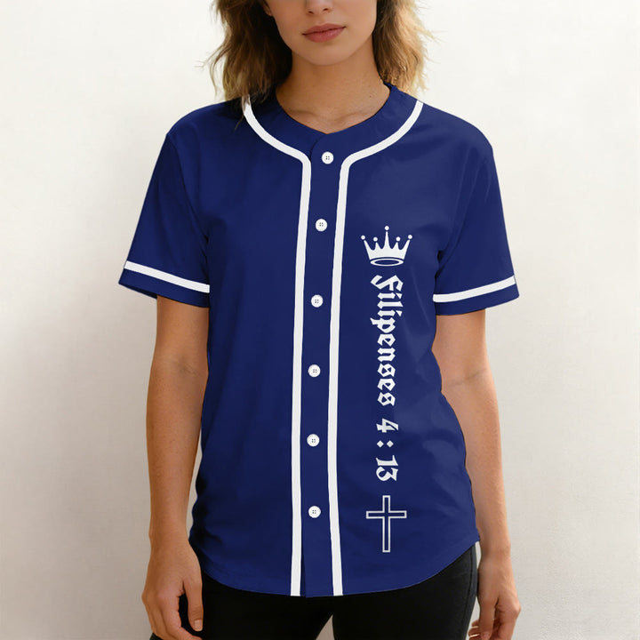 Christianartworkshop Philippians 4:13 Yeshua Identity Proclamation Unisex Baseball Jersey - image 3
