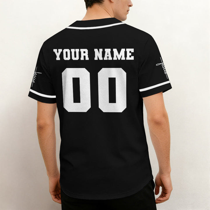 Christianartworkshop Retro Script Child of God Crown Custom Baseball Jersey - image 2