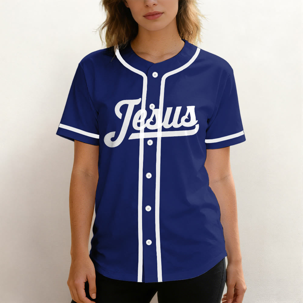 Christianartworkshop Retro Athletic Team Jesus Faith Hope Love Unisex Baseball Jersey - image 3