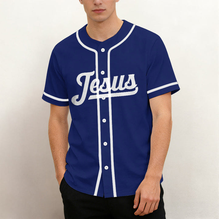 Christianartworkshop Retro Athletic Team Jesus Faith Hope Love Unisex Baseball Jersey - image 1