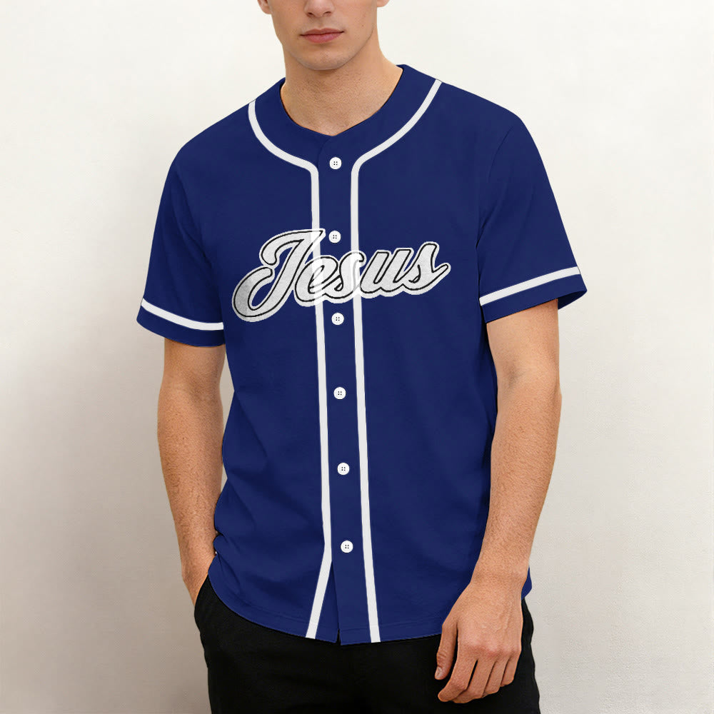 Christianartworkshop Matthew 28:19 Team Jesus Go and Make Disciples Unisex Baseball Jersey - image 1