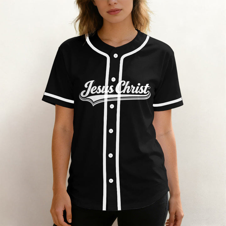 Christianartworkshop Jesus Christ Faith Statement Unisex Baseball Jersey with Crown of Thorns Portrait - image 3