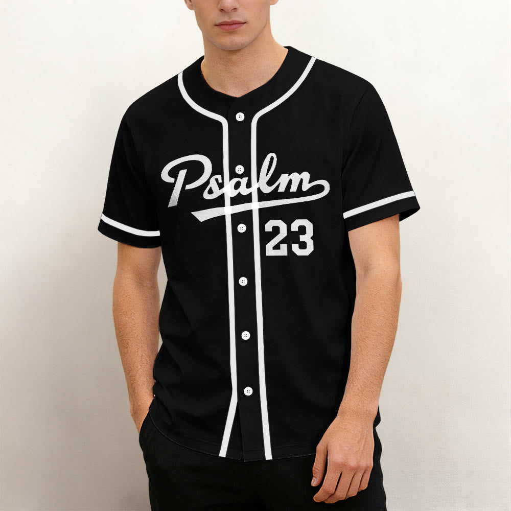Christianartworkshop Athletic Style Psalm 23 Faith Statement Unisex Baseball Jersey - image 1