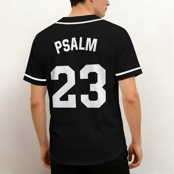 Christianartworkshop Athletic Style Psalm 23 Faith Statement Unisex Baseball Jersey - image 2