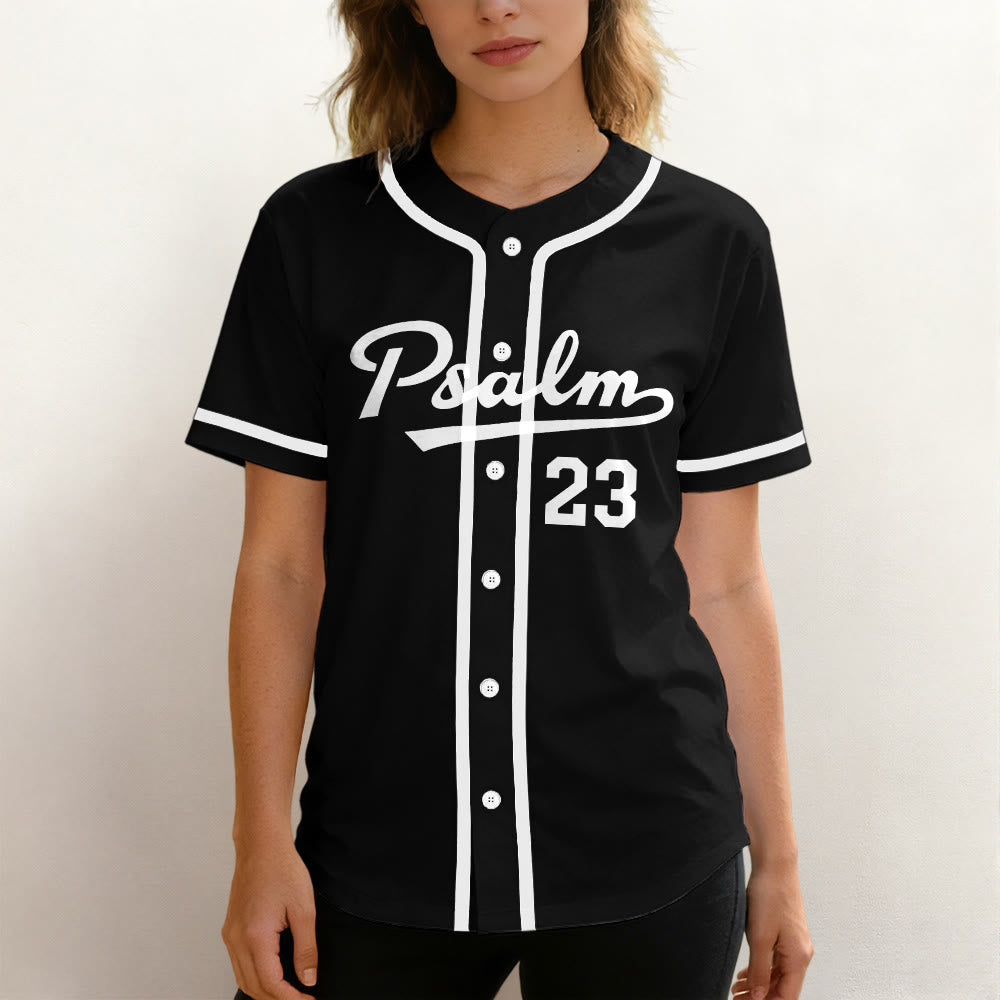 Christianartworkshop Athletic Style Psalm 23 Faith Statement Unisex Baseball Jersey - image 3