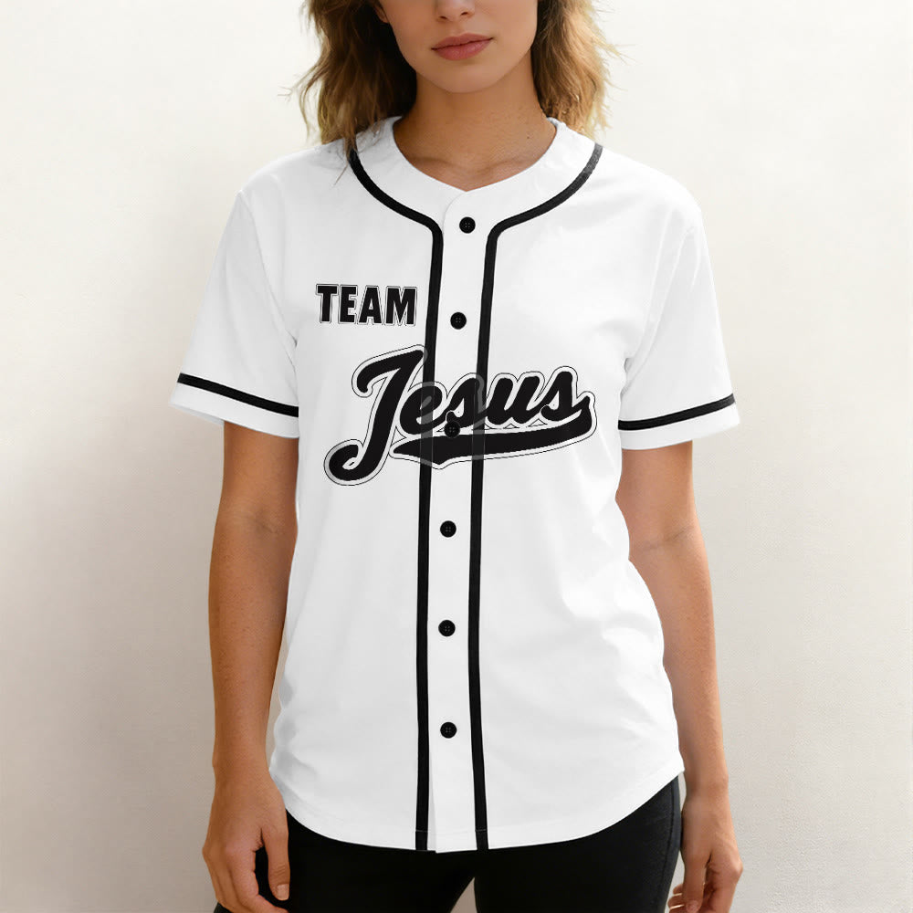 Christianartworkshop Retro Team Jesus Athletic Faith Unity Custom Baseball Jersey - image 3