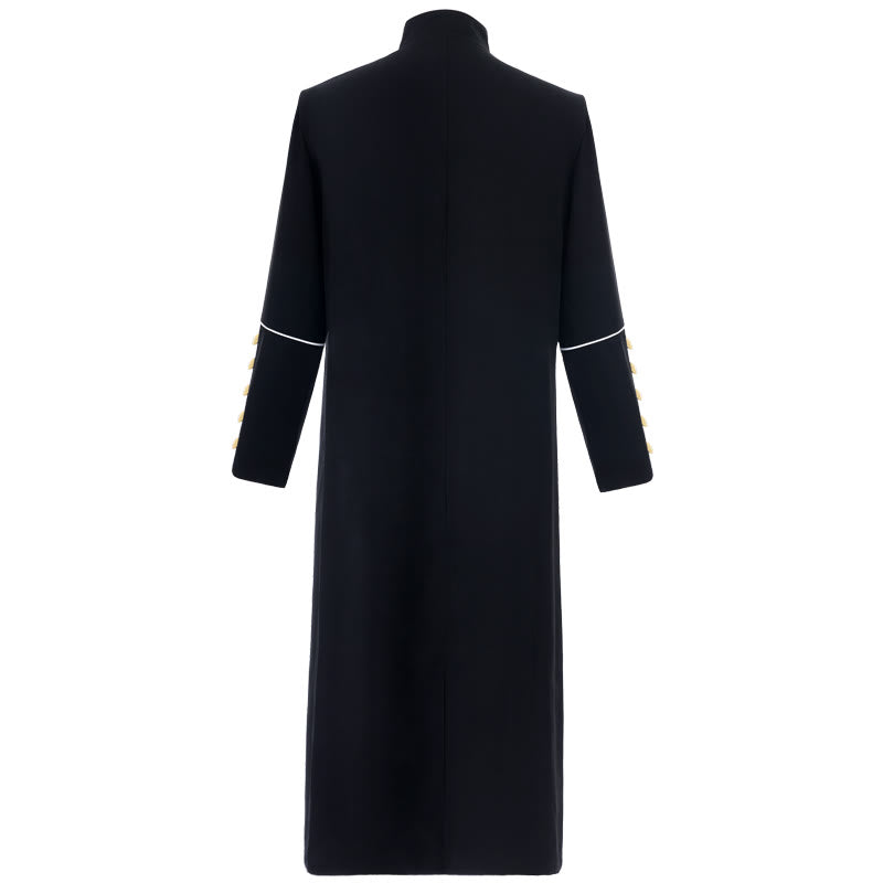 Christianartworkshop Classic Multicolor Clergy Robe Cassock with Contrast Trim & Medieval Elegance - image 3