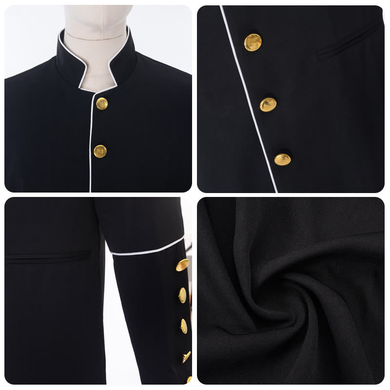 Christianartworkshop Classic Multicolor Clergy Robe Cassock with Contrast Trim & Medieval Elegance - image 4