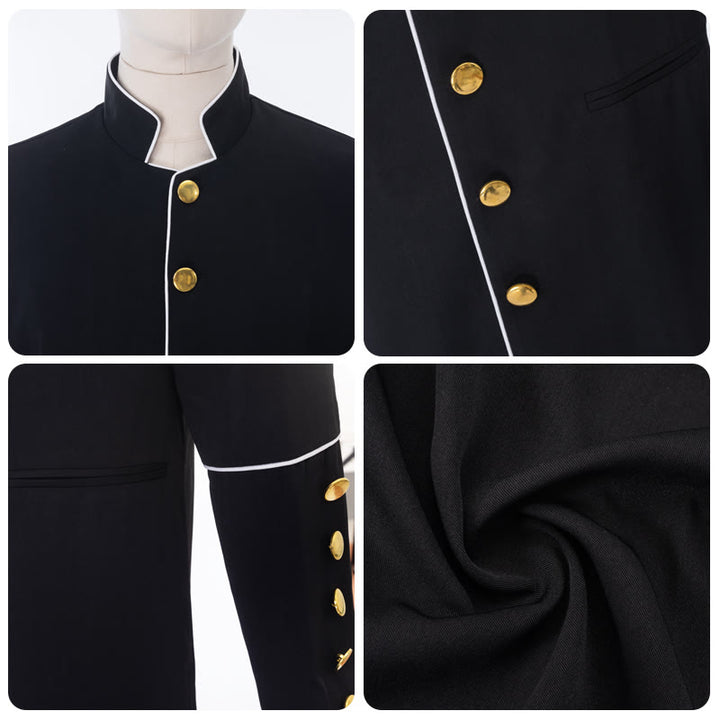 Christianartworkshop Classic Multicolor Clergy Robe Cassock with Contrast Trim & Medieval Elegance - image 4
