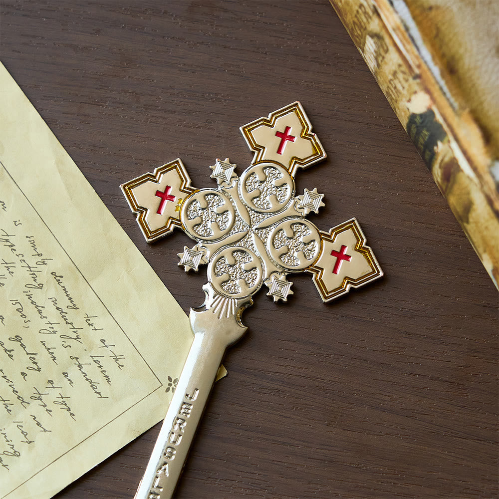 Christianartworkshop Classic Style Jerusalem Cross-Shaped Regal Blessing Hand Cross - image 2