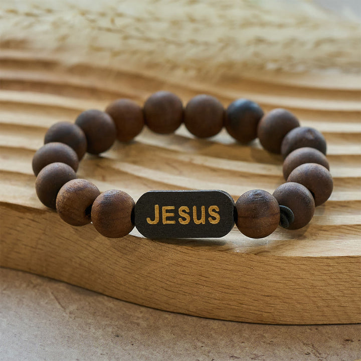 Christianartworkshop Jesus Wooden Bracelet  Jewelry Gifts - image 1