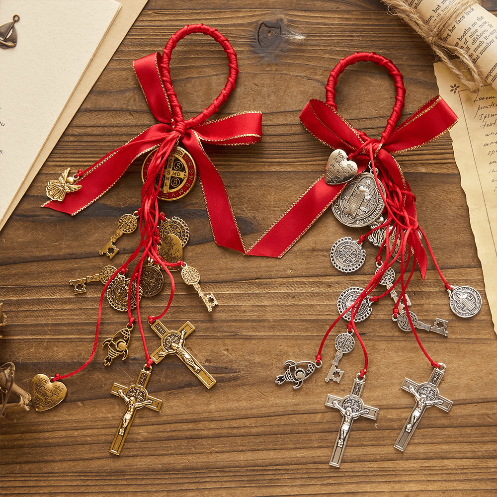 St. Benedict House Blessing Protection Medals Home/Car Hanger - image 1