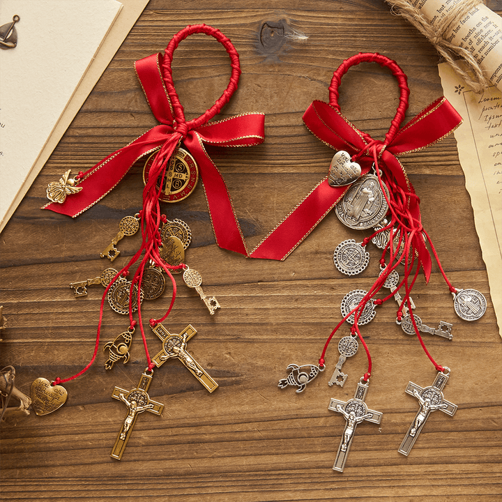 St. Benedict House Blessing Protection Medals Home/Car Hanger - image 1