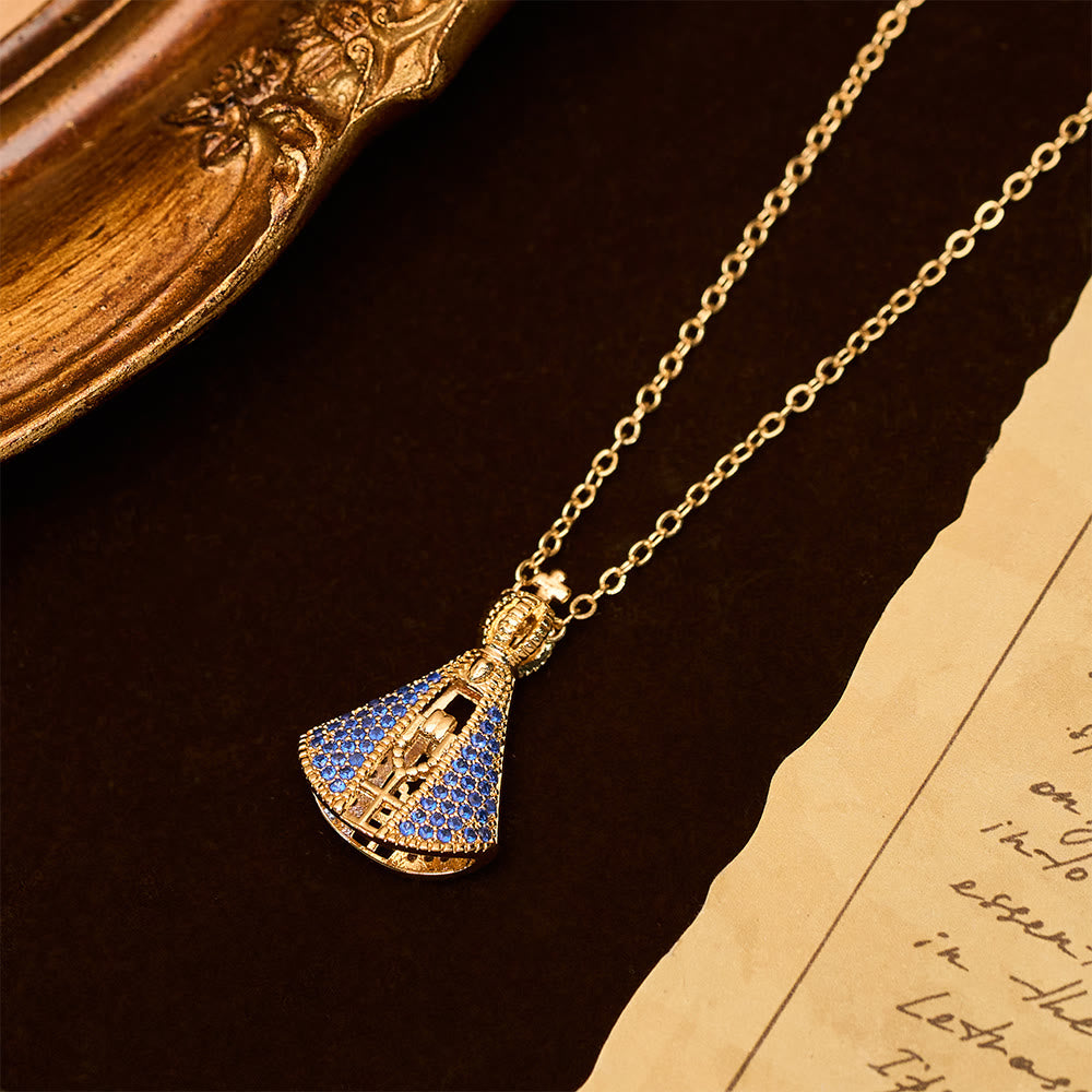 Christianartworkshop Classic Style Nossa Senhora Aparecida Divine Protection Pendant Necklace - image 4