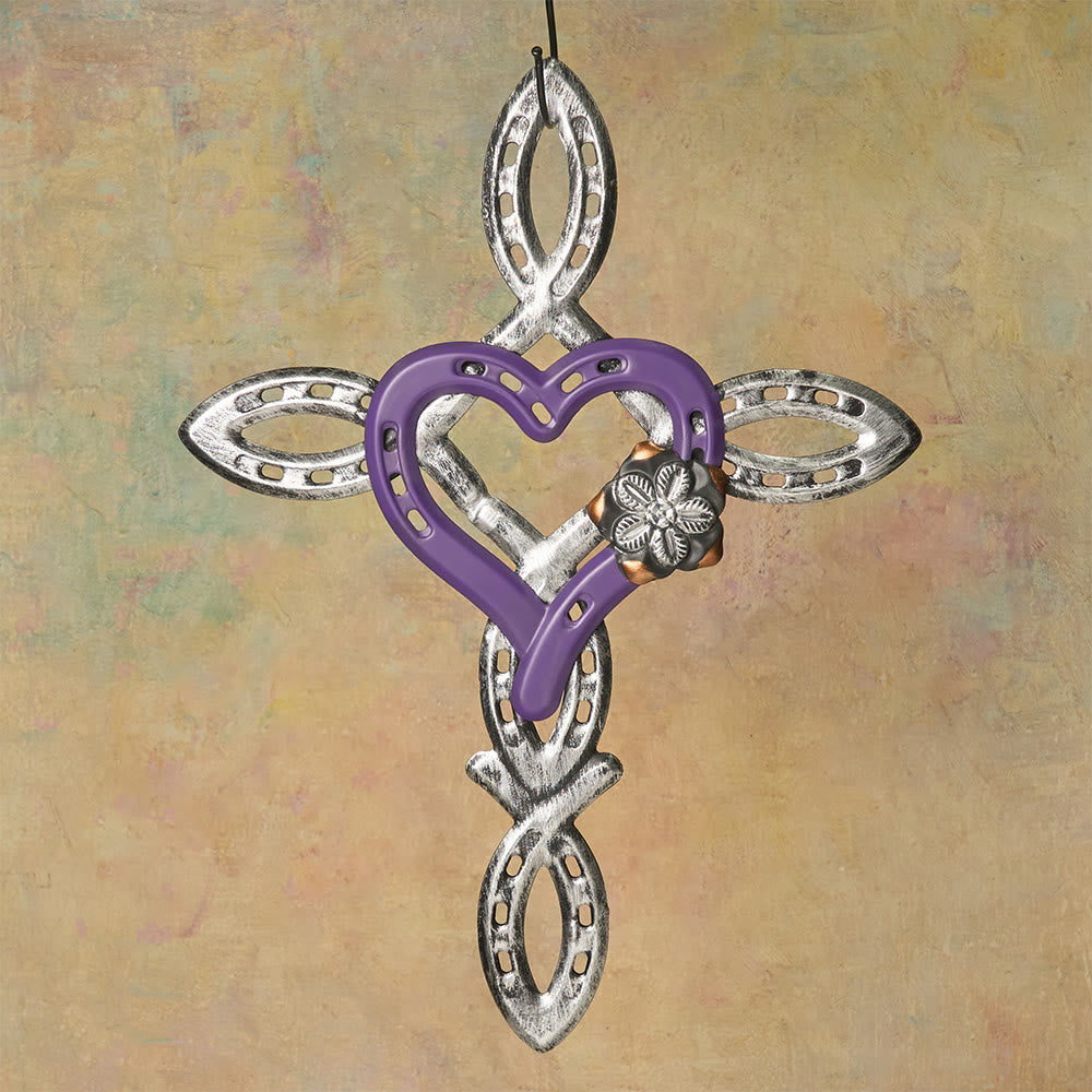 Christianartworkshop Cross with Heart Wall Decor: Love & Faith for Spiritual Spaces - image 1