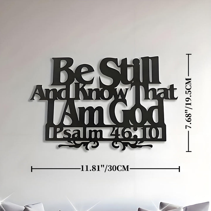Christianartworkshop Psalm 46:10 Faith Decor: Quiet Reminder of His Sovereignty - 11.81''*7.68''/30*19.5cm - image 6