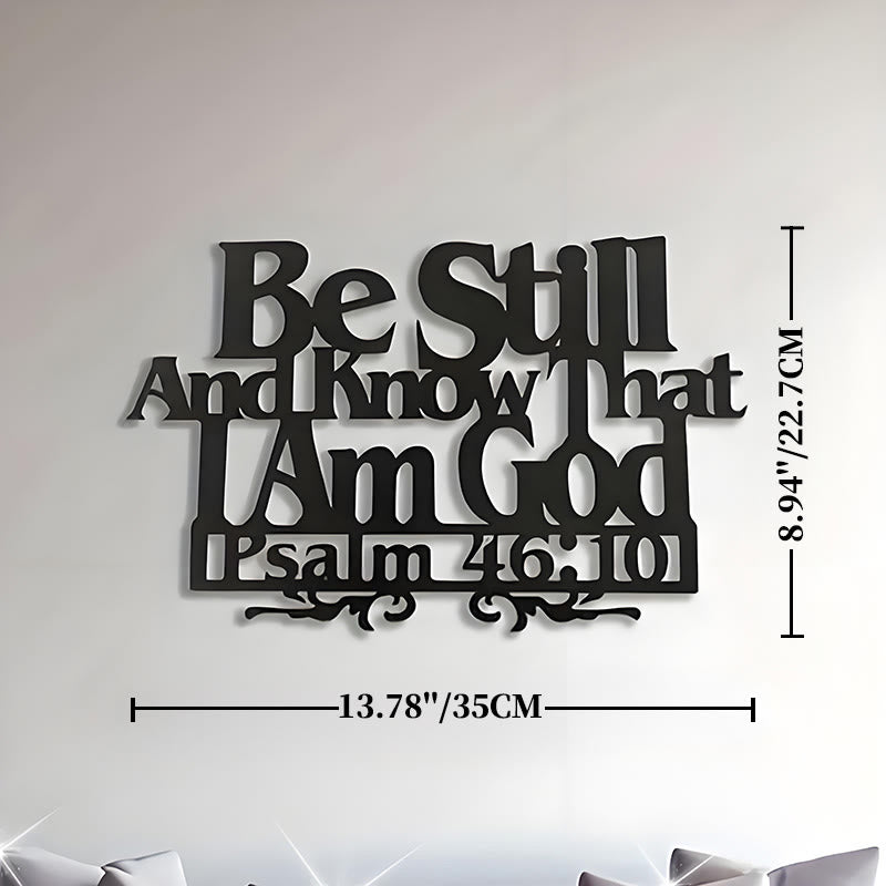 Christianartworkshop Psalm 46:10 Faith Decor: Quiet Reminder of His Sovereignty - 13.78''*8.94''/35*22.7cm - image 10