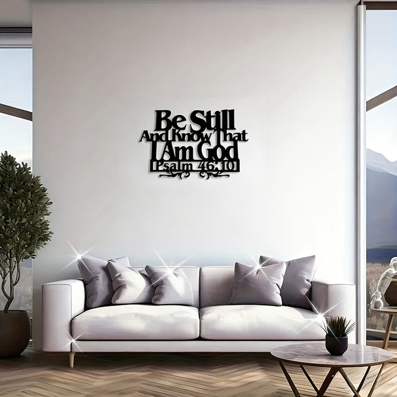 Christianartworkshop Psalm 46:10 Faith Decor: Quiet Reminder of His Sovereignty - image 0