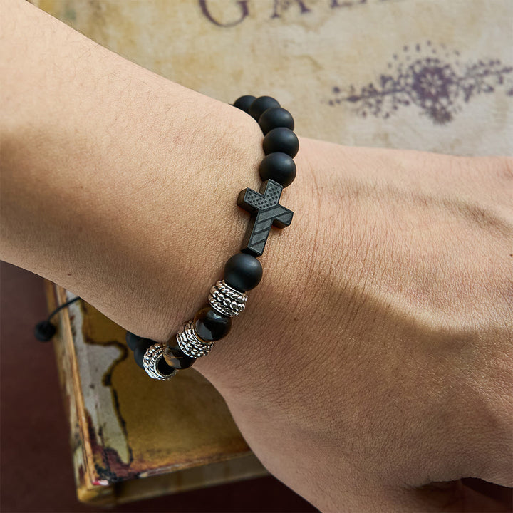 Christianartworkshop Scripture-Card American Flag + Cross Bracelet: Faith & Pride for Daily Wear - image 1