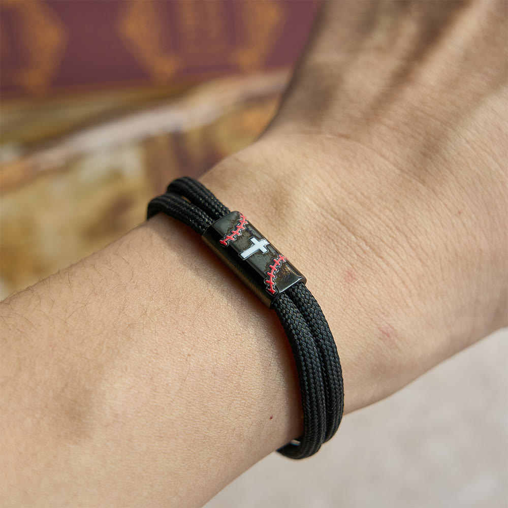 Christianartworkshop Cross Paracord Basketball Soccer Baseball Bracelet: Faith & Sport Companion - image 8