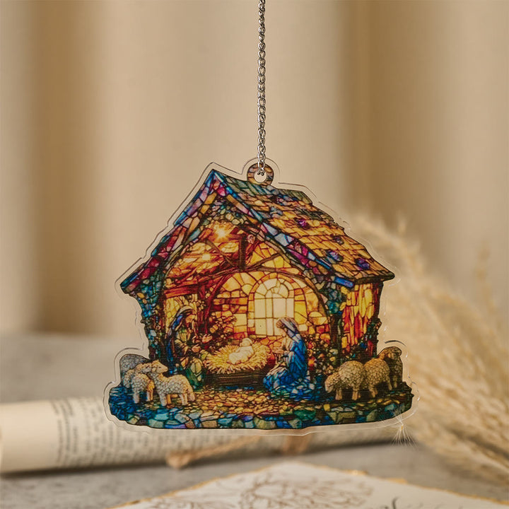 Christianartworkshop Guiding Light Nativity Scene Ornament: Portable Reminder of Holiday Grace - B - 30cm - image 2