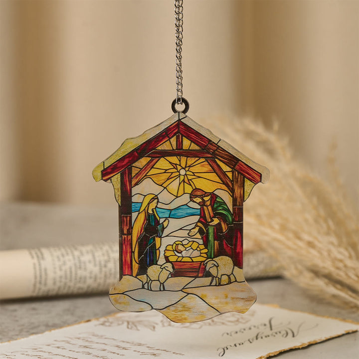 Christianartworkshop Guiding Light Nativity Scene Ornament: Portable Reminder of Holiday Grace - C - 30cm - image 4