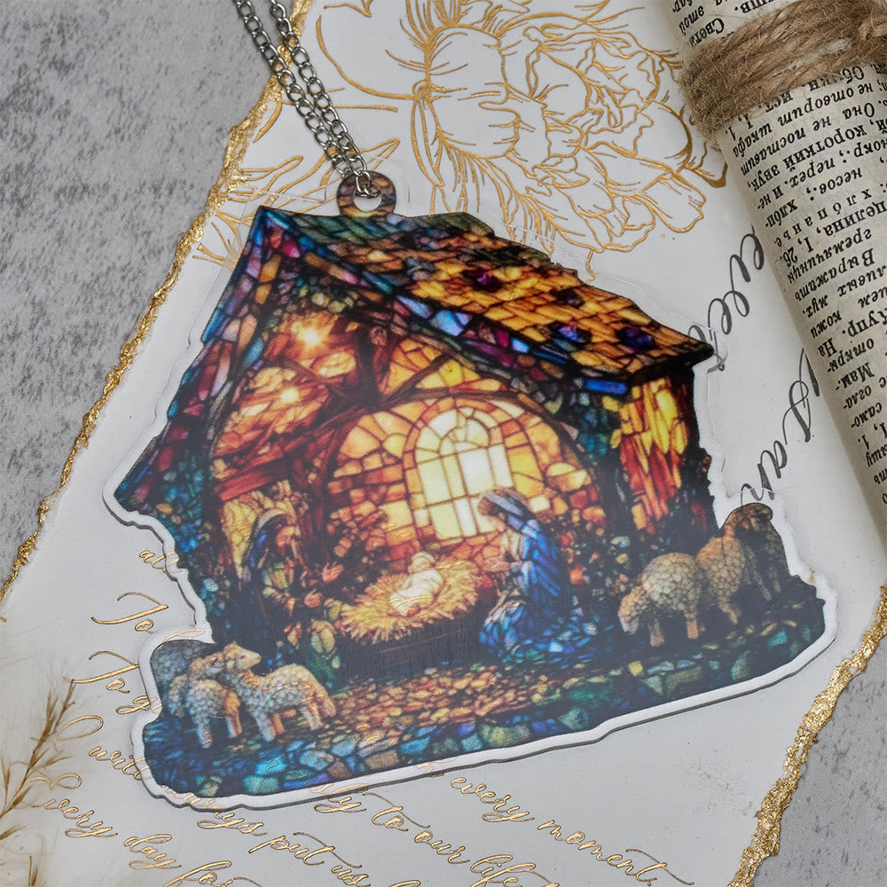 Christianartworkshop Guiding Light Nativity Scene Ornament: Portable Reminder of Holiday Grace - image 3