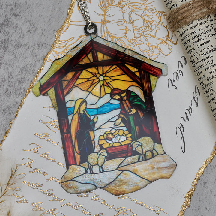 Christianartworkshop Guiding Light Nativity Scene Ornament: Portable Reminder of Holiday Grace - image 5