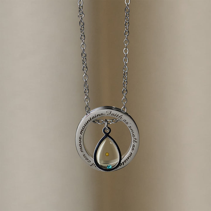 Christianartworkshop Faith As Mustard Seed Necklace: Varied Charms & Sacred Symbol for Daily Wear - Drip - image 6
