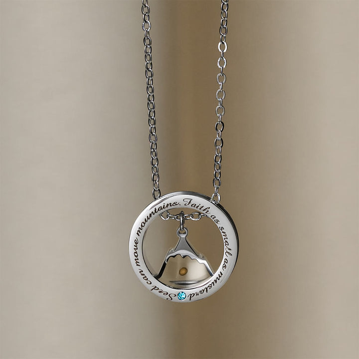 Christianartworkshop Faith As Mustard Seed Necklace: Varied Charms & Sacred Symbol for Daily Wear - Triangle Mount - image 13