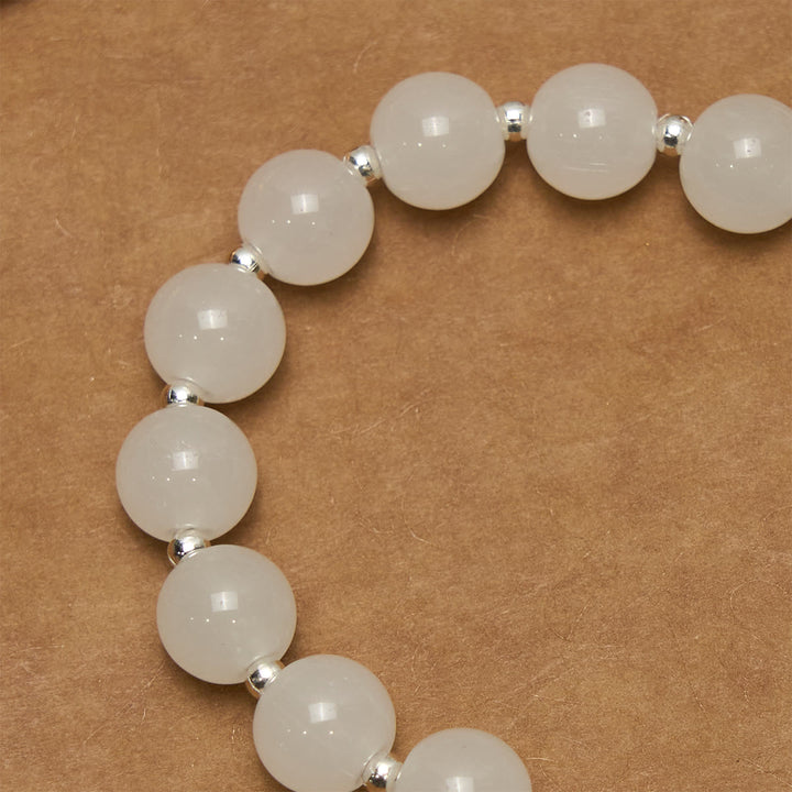 Christianartworkshop White Crystal Pocket Rosary for Travel & Daily Prayers with St. Benedict & Angel Blessings - image 6