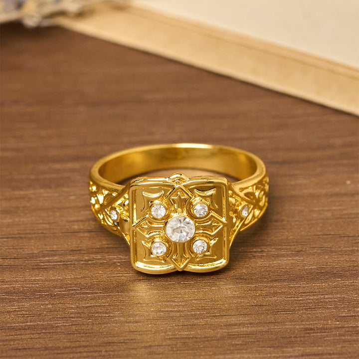 Christianartworkshop Locket Cross Ring: Devotion & Sacred Keepsake - image 2