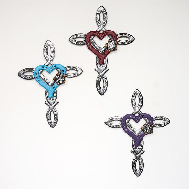 Christianartworkshop Cross with Heart Wall Decor: Love & Faith for Spiritual Spaces - image 0