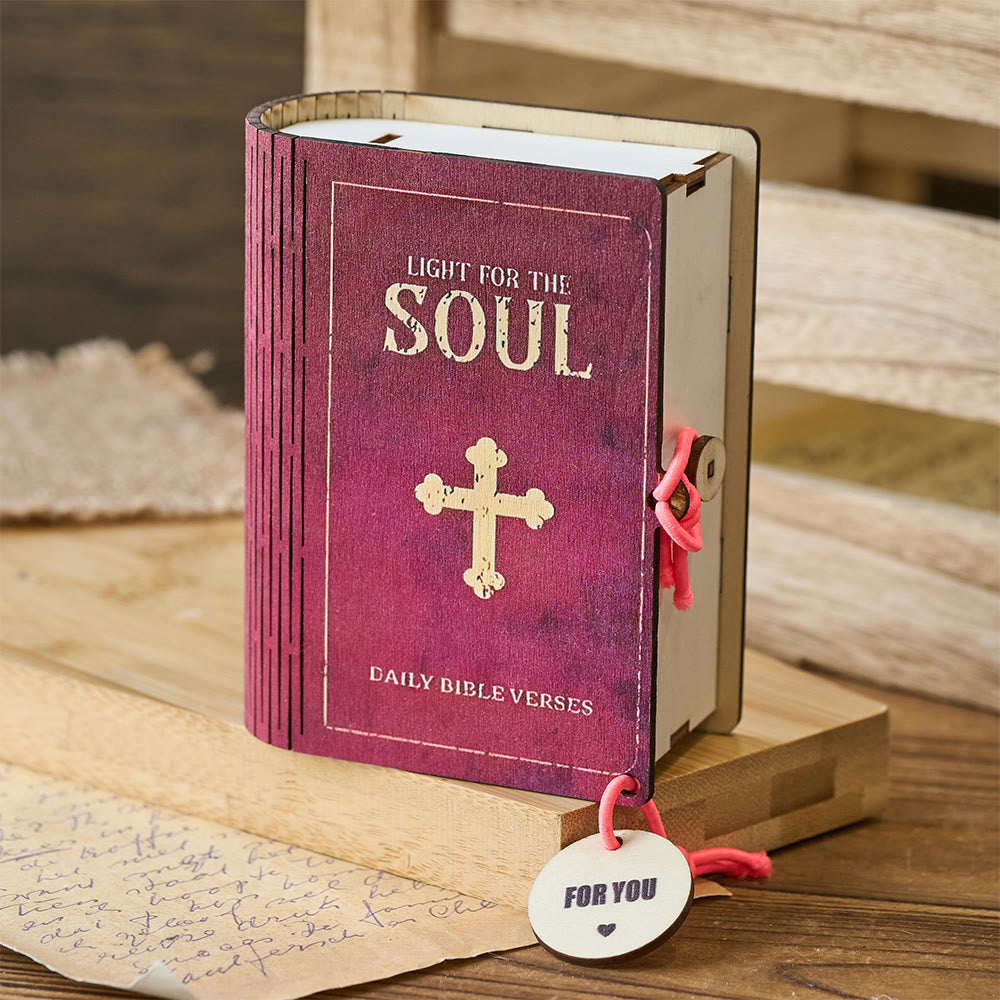 Christianartworkshop Handmade Wooden Verse Card Box: Quiet Reminder of Comfort & Grace - image 4