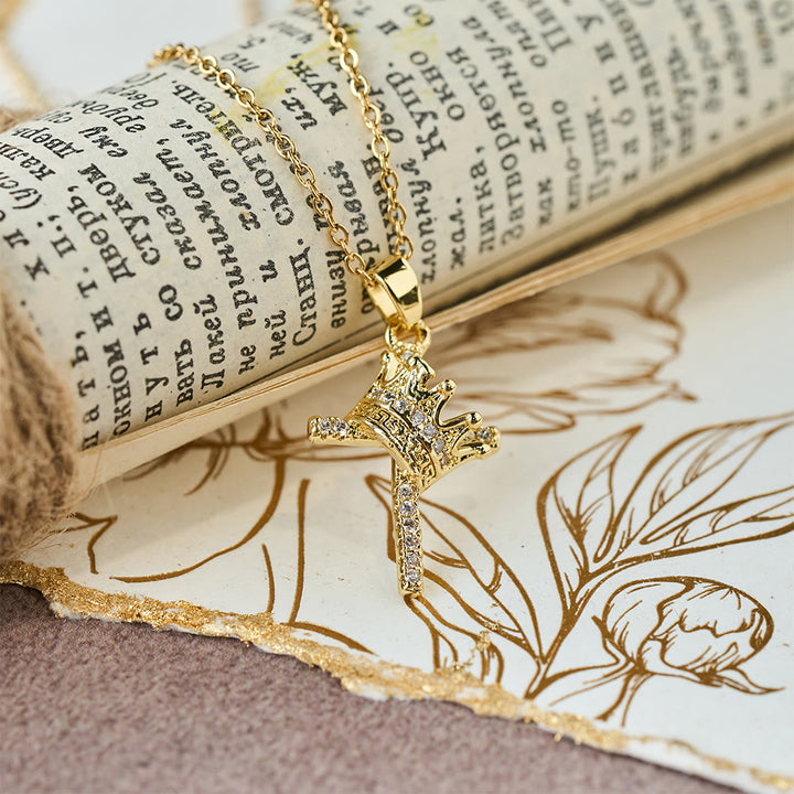 FREE Today: Cross & Crown Sparkle Necklace (2 Sizes): Embody Faith and Regal Devotion - image 7