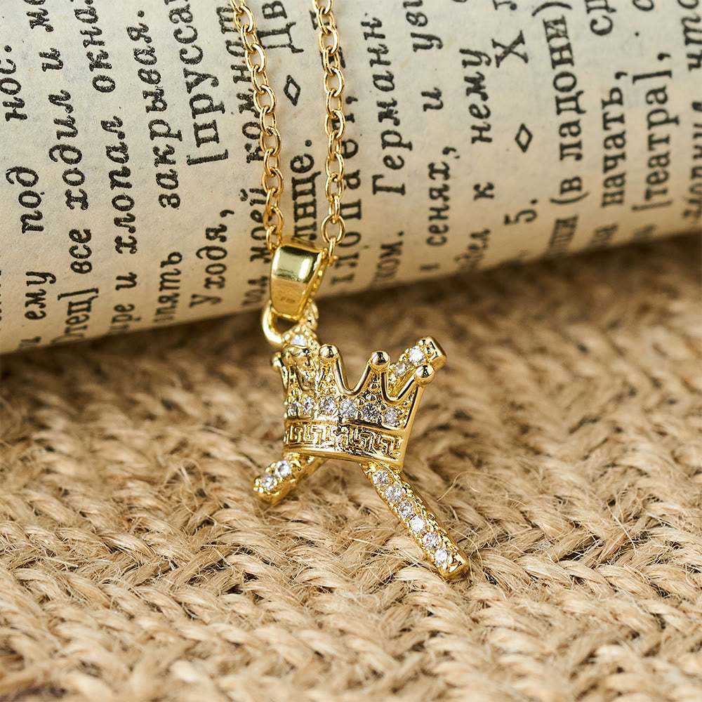 Christianartworkshop Cross & Crown Sparkle Necklace (2 Sizes): Embody Faith and Regal Devotion - image 6