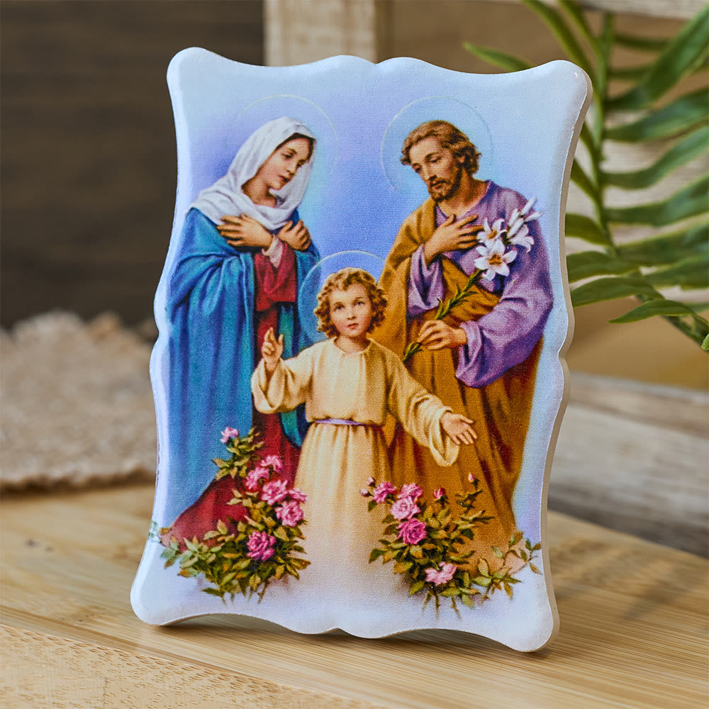 FREE Today: Vibrant Holy Family Ceramic Ornament: A Symbol of Familial Love and Grace - Holy Family - image 0