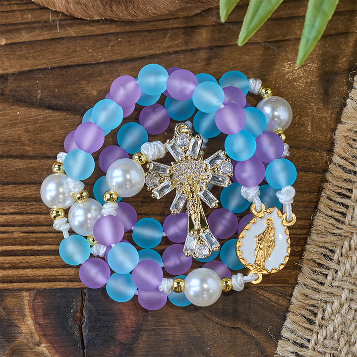 FREE Today: Dreamy Purple & Blue Pastel Serenity Our Lady Rosary: Delicate Faith Companion - image 7