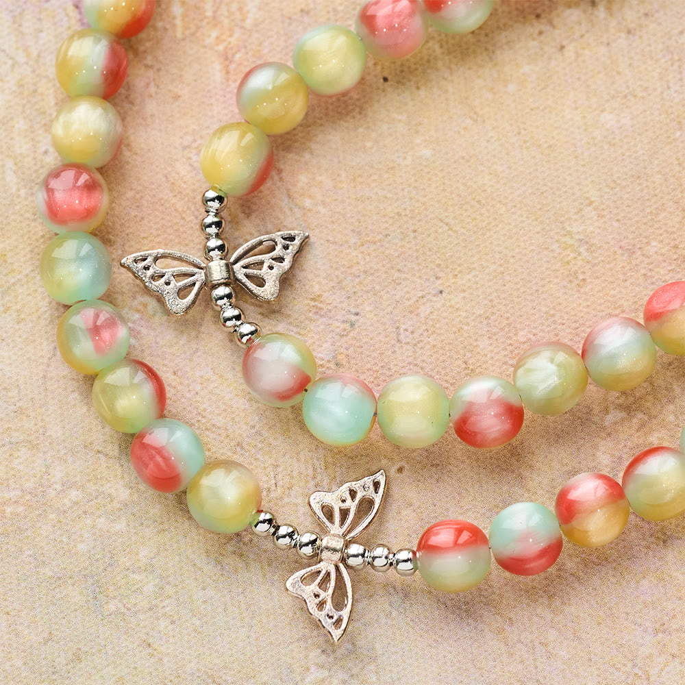 FREE Today: Tri-Color Fantasy Rosary with Whimsical Butterfly Wing Accents & Divine Mercy Devotion - image 6