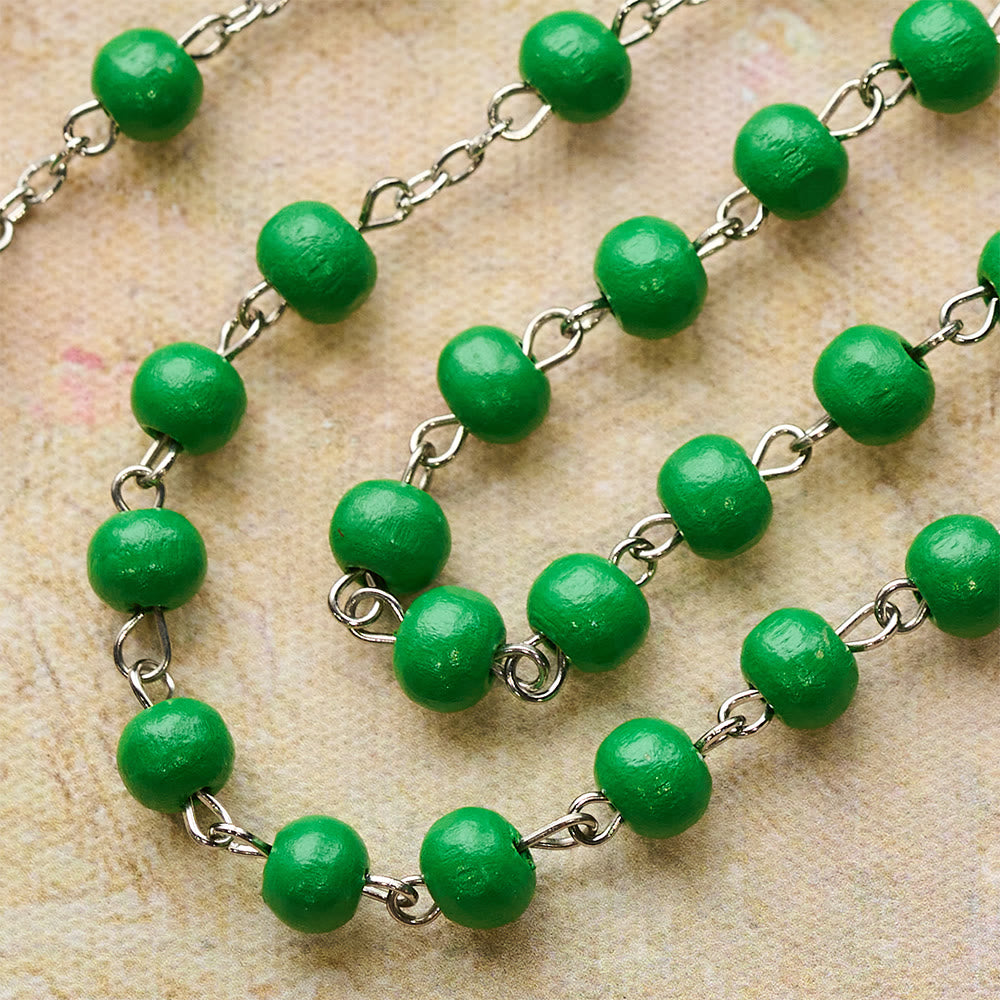 Christianartworkshop Saint Jude Scented Wood Rosary: Embody Faith and Fragrant Devotion - image 2