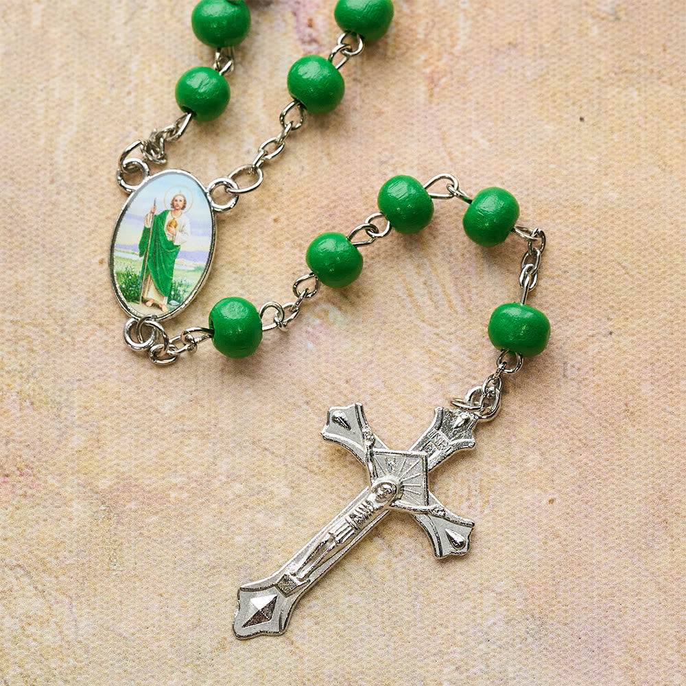 FREE Today: Saint Jude Scented Wood Rosary: Embody Faith and Fragrant Devotion - image 5
