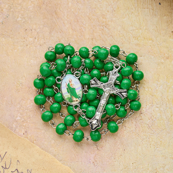 FREE Today: Saint Jude Scented Wood Rosary: Embody Faith and Fragrant Devotion - image 4