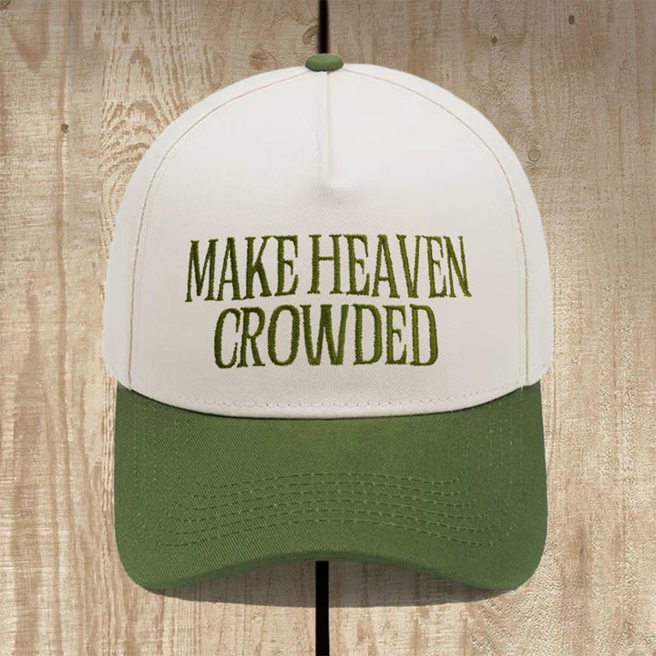 Christianartworkshop Make Heaven Crowded Structured Baseball Cap: Wear the Mission of the Gospel - Army Green - image 12